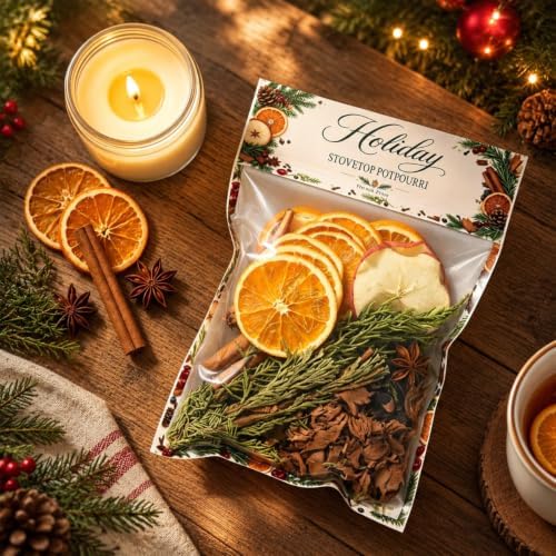 4 Pcs Christmas Simmer Pot Stovetop Potpourri 120G Pine & Spice - Image 4