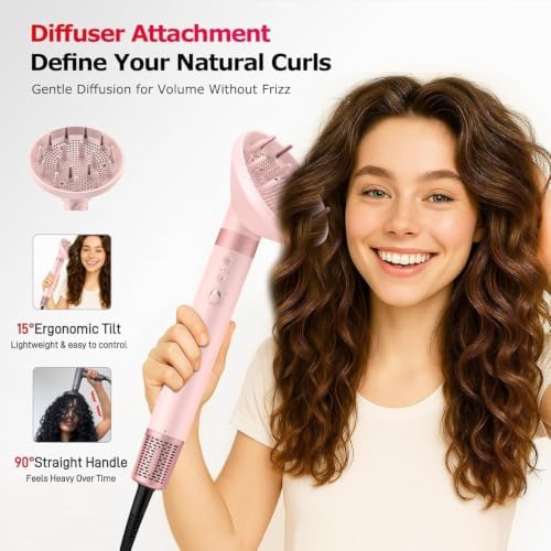 MESCOMB 5-in-1 Hot Air Styler Wrap for Fast Drying and Auto-Wrap Curling - Image 2