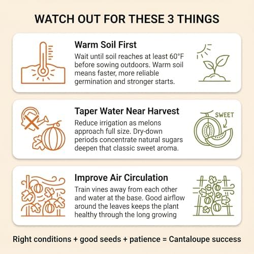 50 Hale's Best Cantaloupe Seeds for Planting - Sweet Aromatic Heirloom, Non-GMO, USA Grown by RDR Seeds - Image 5