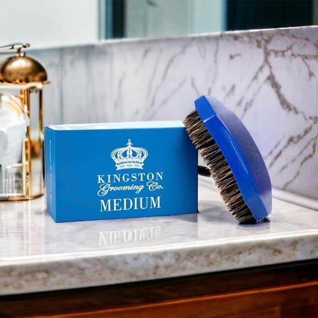 Kingston Grooming Co Medium 360 Wave Brush for Men - Image 7