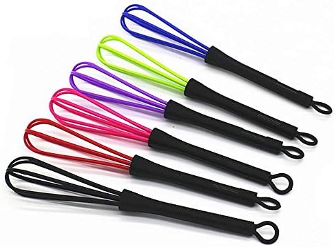 6 Pcs Mini Whisks for Hair Dye Color Mixing, 7 x 1.2 In, Balloon Salon Barber Hairdressing Hair Color Dye Cream Whisk Kitchen, Mixer Tool for Blending, Whisking, Beating and Stirring by JJLFresheners