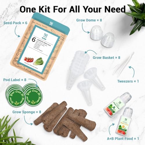 Assorted Seed Pods for All Hydroponics Growing Systems, 8 Pods with 600+ Seeds of Romaine, Basil, Cherry Tomato, Cucumber, Cayenne Pepper and Lavender - Image 2