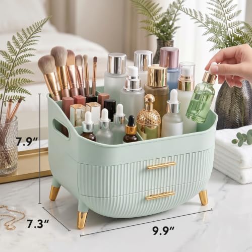 Makeup Organizer Countertop, Skincare Organizer with Drawers for Vanity - Image 5