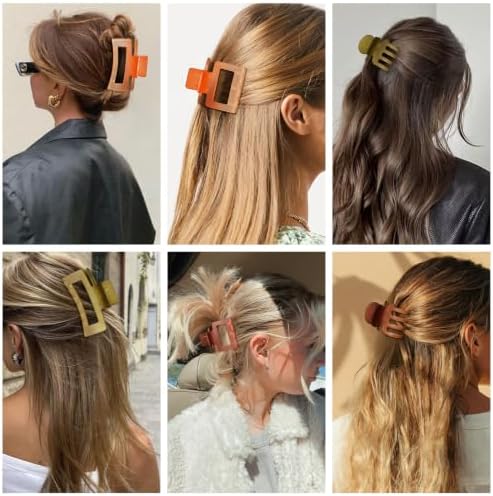 SMKSL 12 Pcs Hair Claw Clips for Women & Girls 3 Styles Hair Accessories - Image 5