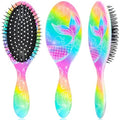 Kids Hair Brush Girls, Toddler Wet Dry Detangling Hair Brush for Curly Thick Hair Pain-Free Comb Girls Kids Women Unicorn Mermaid by OlyPegic