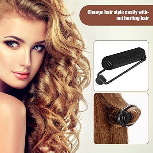 Syhood 60 Pcs 0.6 Inch Satin Foam Sponge Hair Rollers for Women, Black - Image 6