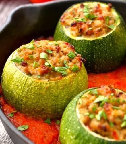 Round Zucchini Seeds - 540+ Count - for 2026 Planting Eight 8 Ball Ronde Rondini Summer Squash Patty Pan Courgette Bush Garden Vegetable Grow Your Own Home Farm Patio Healthy - Image 7