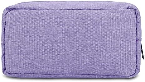 E-Tree Makeup Bag,Medium Travel Make up Pouch for Purse,Zipper Cosmetic Brush Skin Care Case for Women Man,Toiletry Bags,Tech Electronic Organizer,Small Canvas Storage for Personal Items,Purple - Image 2