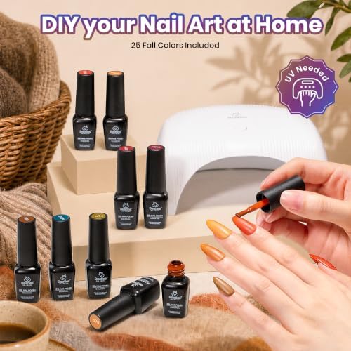 Beetles Fall Gel Polish Set, Fall Passage Collection, 25 Autumn Colors - Image 7
