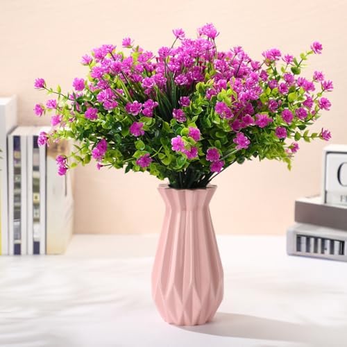WILLBOND 12 Bundles UV Resistant Faux Flowers, Fuchsia - Image 5