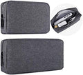 Universal Electronics Accessories Carrying Case, 2PCS Big + Small Portable Storage Pouch, Cosmetic Bag, Cable Organizer Compatible Hard Drive, Mouse, Power Bank, Adapter, Cellphone, Space Gray by imComor