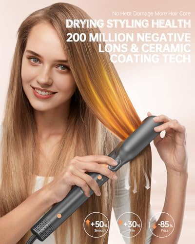 Hair Dryer Brush, Dual Voltage 7 in 1 Hot Air Auto Wrap Curler Multi Styler - Image 4