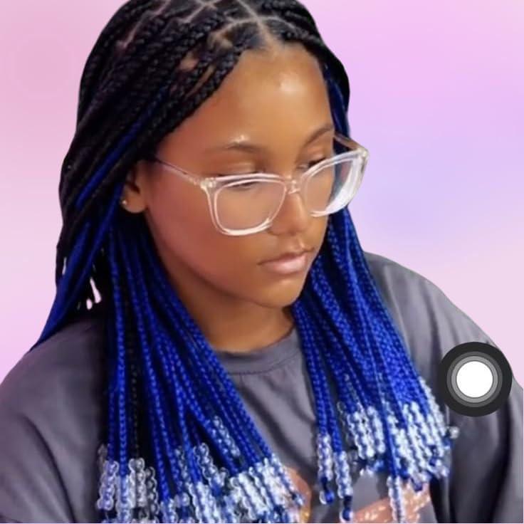 Kid Ponytail With Beads Braid Detachable Protective Hairstyle For Girls - Image 3