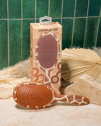 FRAMAR Wet Hair Brush Detangler, Detangling Hairbrush For Women – Giraffe - Image 2