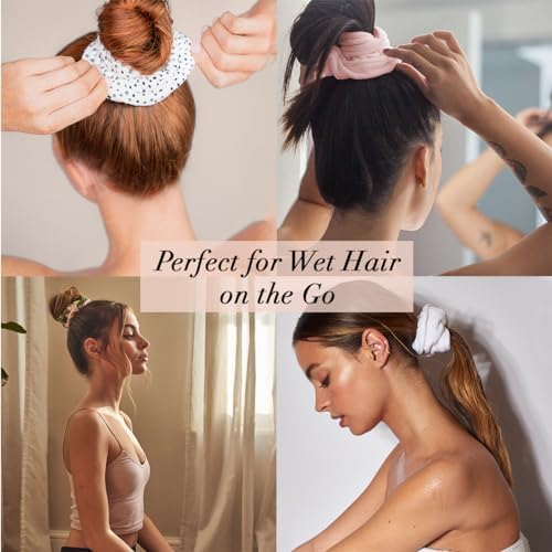 Kitsch Microfiber Quick-Dry Hair Towel Scrunchie - Micro Dot, 2pcs - Image 5