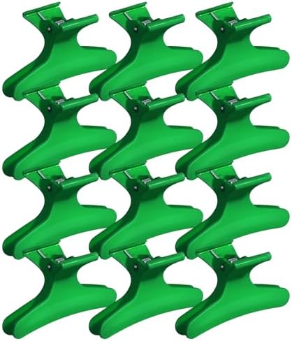 Ondder Green Butterfly Hair Clips for Styling Sectioning Pro Salon Butterfly Plastic Claw Clips Hair Styling Clip Barber Clips for Cutting, Coloring Hair, Hair Accessories for Women Girls by Ondder