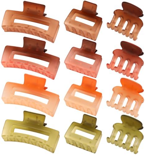 SMKSL 12 Pcs Hair Claw Clips for Women & Girls 3 Styles Hair Accessories - Image 7