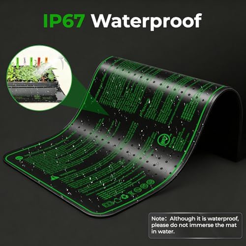 Seedling Heat Mat - KOKOPRO Durable Waterproof Heat mat for Plants Warm Hydroponic Heating Pad for Indoor Home Gardening Seed Starter 10" x 20.75" - Image 3