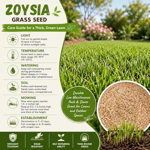 12000 Zoysia Emerald Grass Seeds, Zoysia Grass Seeds - Image 2