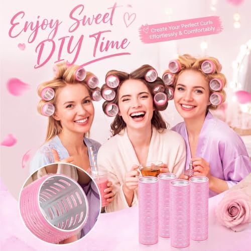 WILLBOND 4 Pcs Aluminum Thermal Hair Rollers for Women, 4.1 X 1.2 Inch - Image 4
