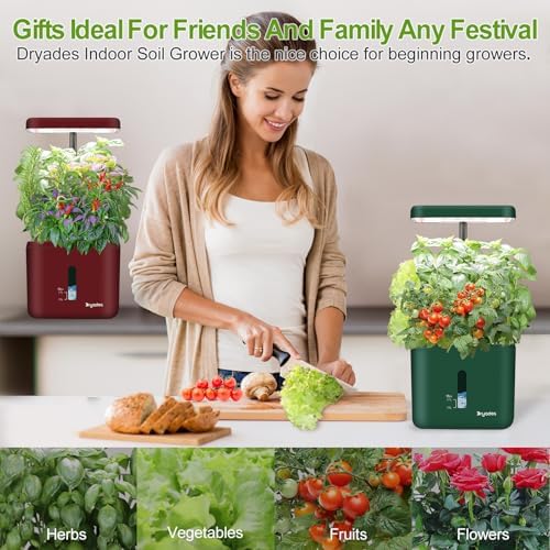 2-Pack Christmas Indoor Planting System Smart Soil Growing Kit with 17-W LED Grow Light Automatic Timed Watering Planters Gift for Friends/Women (No Seeds&Soil) - Image 6