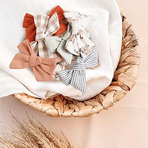 Niceye 24 Pack Baby Hair Bows for Girls, Toddler Hair Clips in Paris - Image 7