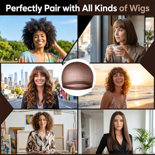 MEEZY 24 Pcs Brown Wig Caps for Women, Non-Slip Stocking Cap for Lace Front Wig, Funny Party Cosplay Hair Cap Closed-End Hair Nets for Bachelorette Party Halloween Costume Birthday Wedding - Image 5