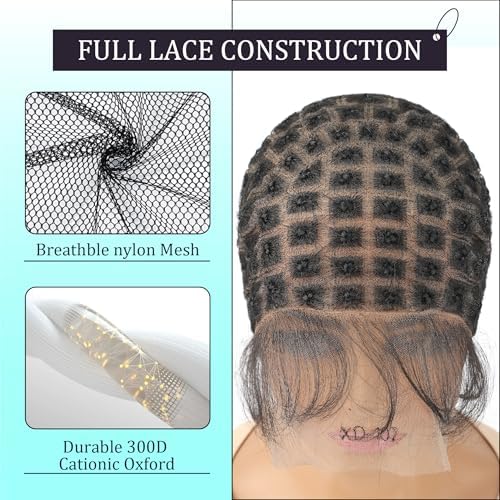 Braided Wig Cap with Baby Hair for Crochet Braids - Glueless Double Full HD Lace Wig Cap for Black Women (107-Sections) - Image 3
