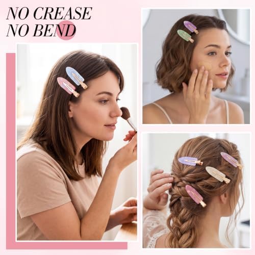 obeoby 14 Pcs No Crease Hair Clips For Women Girls Makeup Styling, 2.36 In - Image 4