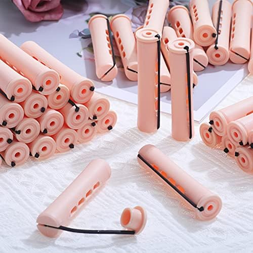 Perm Rods Large Hair Rollers for Natural Long Short Hair Styling Tool Hair Curlers Beige Color - Image 5