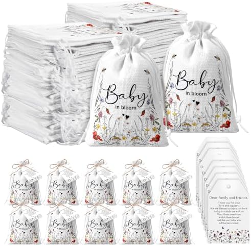 Fumete 25 Sets Wildflower Baby Party Favors for Guests, Bloom by Fumete
