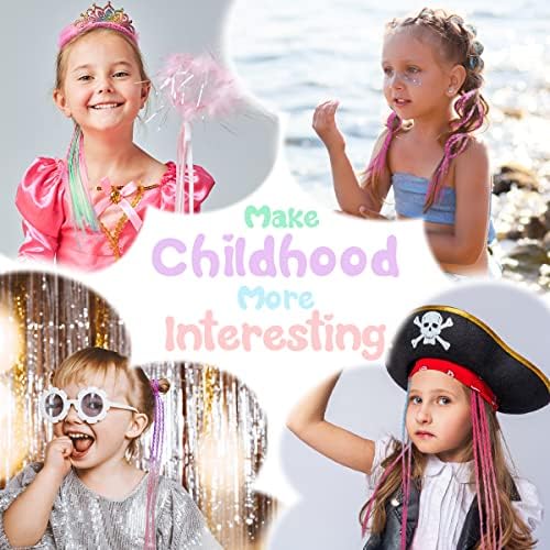 Dreamlover Colored Braided Hair Extensions for Kids, 12 Pieces - Image 4
