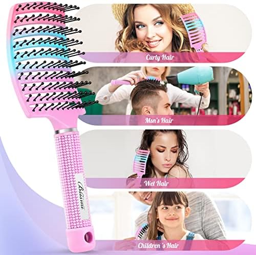 Bsisme Hair Brush, Curved Vented Detangling Brush for Faster Blow Drying - Image 4