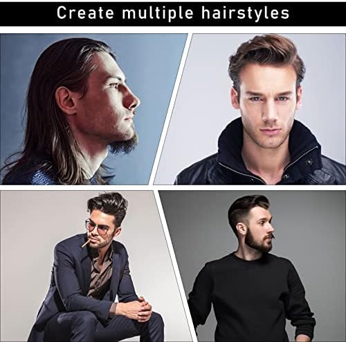 Sieral 4 Pcs Hair Styling Combs Set Wide Tooth Texture Combs, Classic;Black - Image 7
