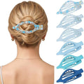 AWAYTR 6Pcs French Flat Hair Clips, Lay Flat Claw Clip for Women by AWAYTR