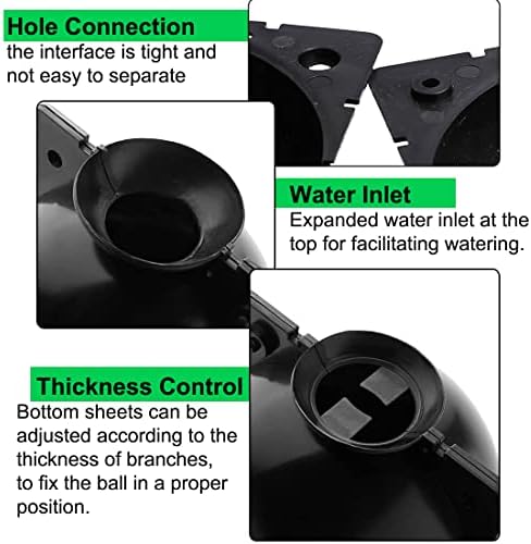 MIIIM 9 PCS Air Layering Propagation Kit, Reusable Half Clear Grafting Ball, Air Layering Pods Clear, Plant Rooting Ball for Fast Propagation (S+M+L) - Image 4