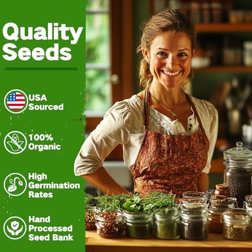 Lush&Dew Culinary Herbs Garden Seed Bank, Gardening Gifts for Women Men - Image 3
