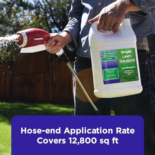Commercial Grade Lawn Energizer - Grass Fertilizer Booster with Nitrogen, Iron, Micronutrients - Liquid Turf Spray Concentrated Fertilizer- Any Grass Type - Simple Lawn Solutions (1 Gallon) - Image 4