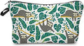 Deanfun Makeup Case Small, Cosmetic Zipper Bag Waterproof for Purse Mini, Women Cute Traveling Accessories Pouch for Ladies Thanksgiving Sloth D2-51476 by Deanfun
