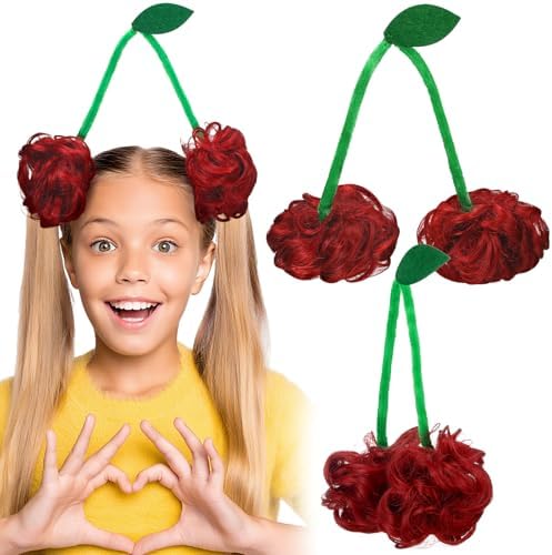 Cherry Hair Clip Kit Crazy Hair Day by Wavyknot