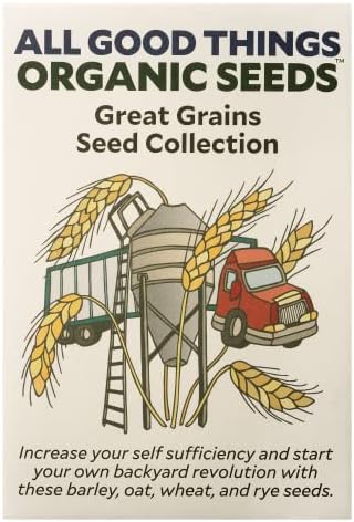 All Good Things Organic Great Grains Seed, 4 Variety Pack by AllGoodThingsOrganicSeeds