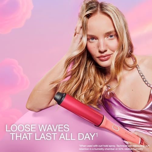 ghd Chronos Curve Max Wand, 1.5" Barrel, Candy Coral - Image 5