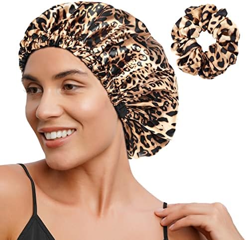 YANIBEST Adjustable Satin Bonnet to Reduce Frizz, Silk Feeling Hair Wrap by yanibest