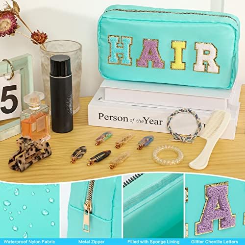 DYSHAYEN Small Cosmetic Bag, Mint Hair - Image 3