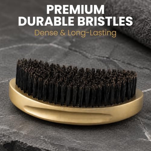 Roman-T 360 Wave Brush Set for Men – 3 Palm Wave Brushes, Soft, Medium & Hard – Curved Wave Brushes for 360 Waves – Men's Grooming Gift Set - Image 5