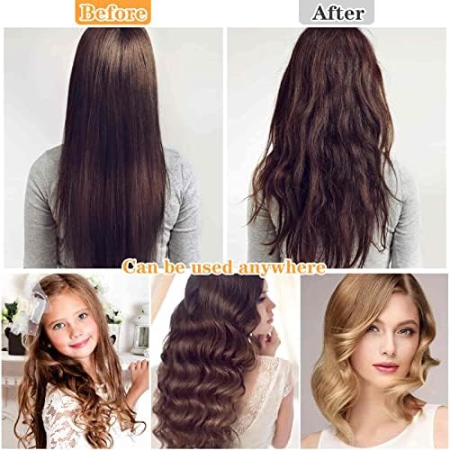 Self Grip Hair Rollers Curlers Set - 24 Pieces with 3 Sizes (4 Jumbo, 4 Large & 4 Medium) and 12 Clips for All Hair Types - Image 6
