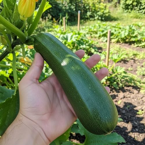 30 Zucchini Seeds for Planting, Bush-Type Green Summer Squash - Image 3