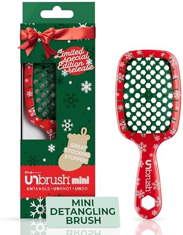 UNbrush Mini Holiday Hair Brush for Pain-Free Brushing On All Wet/Dry Hair Types by Unknown