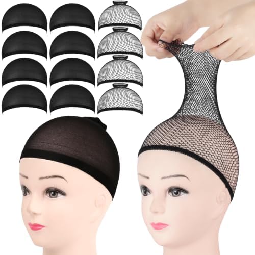 FANDAMEI 12PCS Wig Cap, Black Wig Cap, Wig Caps For Women, Hair Net For Wig by FANDAMEI