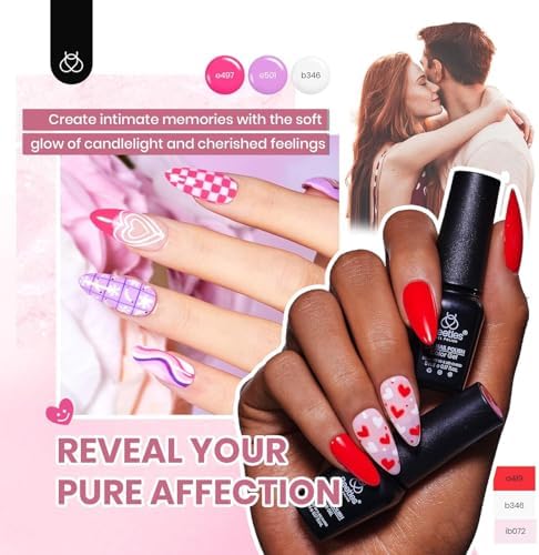 Beetles 85 Pcs Gel Nail Polish Kit with U V Light 55 Colors Gel Nail Kit - Image 5